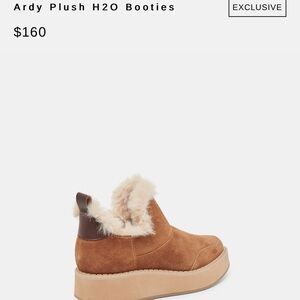 COPY - DV by Dolce Vita Pecan Suede Wedge Booties with Plush Lining